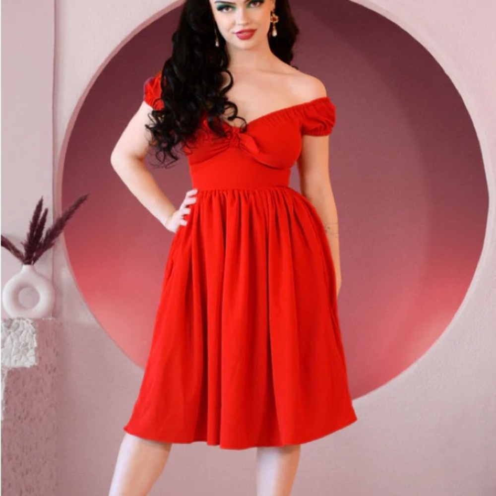 Pinup Couture Red Natalie NWT